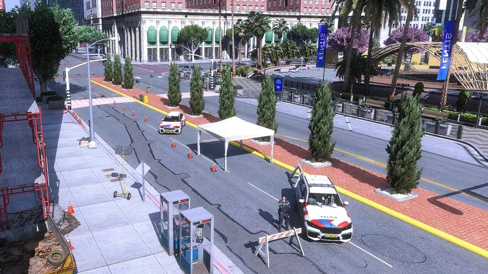 Politieafzetting in Willemstad RP